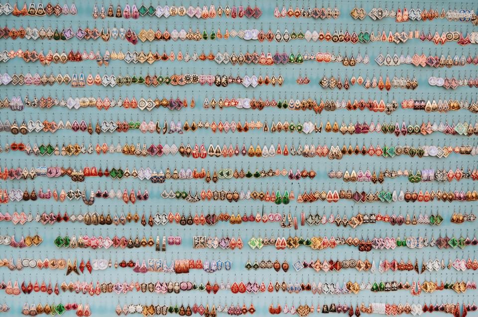 Illustrative photograph of earrings Jewelry